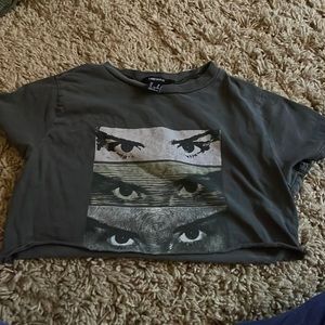 Eye painting crop top - medium